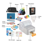 HP Sprocket Panorama Instant Portable Color Label & Photo Printer (Grey) Craft Bundle - Image 5