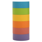 Washi Tape Set with Full Rainbow Of Pastel Colors - Image 2