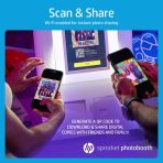 HP Sprocket Photobooth 3x4" Photo Printer (White) Bundle w/3.5 x 4.25” Zink Photo Paper (500 Sheets) - Image 3