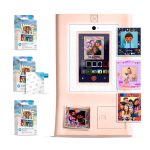 HP Sprocket Photobooth 3x4" Photo Printer (Pink) Bundle w/3.5 x 4.25” Zink Photo Paper (300 Sheets)