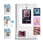 HP Sprocket Photobooth 3x4" Photo Printer (White) Bundle w/3.5 x 4.25” Zink Photo Paper (300 Sheets)