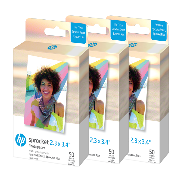 HP 2.3"x3.4"  Zink instant Photo Paper (150 Pack) Compatible with HP Sprocket Select Printers