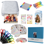 HP Sprocket Portable 2x3" Instant Photo Printer (Luna Pearl) Scrapbook Bundle