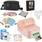 HP Sprocket Panorama Instant Portable Color Label & Photo Printer (Pink) Gift Bundle