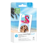HP Sprocket 2"x3" Premium Zink Pre-Cut Sticker Photo Paper, 30 Sheets, Compatible with HP Sprocket Photo Printers