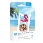 HP Sprocket 2"x3" Premium Zink Pre-Cut Sticker Photo Paper, 30 Sheets, Compatible with HP Sprocket Photo Printers