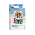 HP Sprocket 3.5 x 4.25” Zink Sticky-Backed Photo Paper (100 Pack) Compatible with HP Sprocket 3x4 Photobooth and Photo Printer