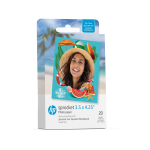 HP Sprocket 3.5 x 4.25” Zink Sticky-backed Photo Paper (20 Pack) Compatible with HP Sprocket 3x4 Photobooth and Photo Printer
