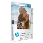 HP Sprocket 2” x 3” Premium Zink Sticky-Back Photo Paper (20 Sheets)