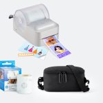 HP Sprocket Panorama Instant Portable Color Label & Photo Printer Starter Bundle