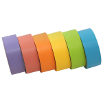 Washi Tape Set with Full Rainbow Of Pastel Colors