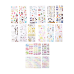 9 Unique Decorative Sticker Sets (Wedding, Travel, Party, ABC, Love, Graduation, Baby)