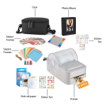 HP Sprocket Panorama Instant Portable Color Label & Photo Printer (Grey) Gift Bundle - Image 5